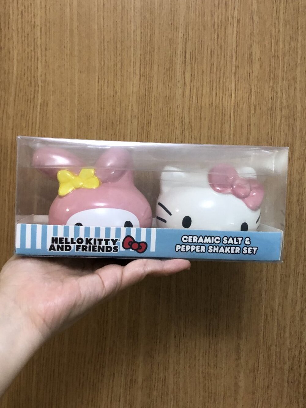 Sanrio Hello Kitty My Melody Ceramic Salt & Pepper Shaker Set
